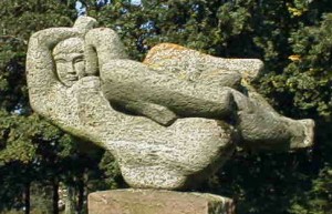 Wandeling Amsterdam - Erasmuspark, beeld Leda en de Zwaan