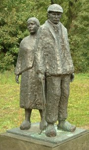 Wandeling Amsterdam - beeld "De verdwenen boer", Sloterdijk