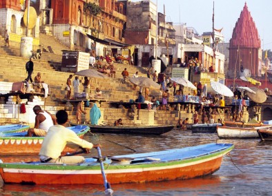 De Ganges in Benares (Varanasi) in India is in het Hindoesme een heilige rivier.